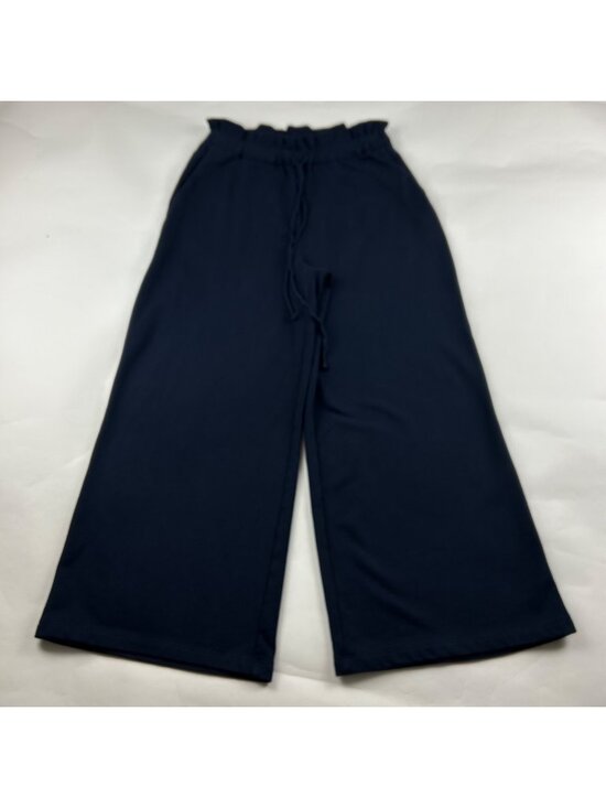 Express Navy Blue Jersey Knit High Rise Wide Leg Lounge Pant M